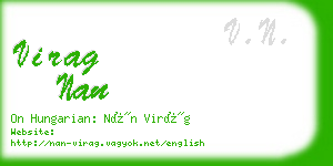 virag nan business card